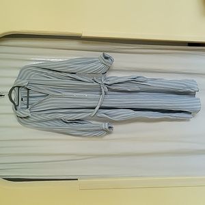 Old Navy Long-Sleeve Waist-Defined Striped Midi Dress Size XXL
